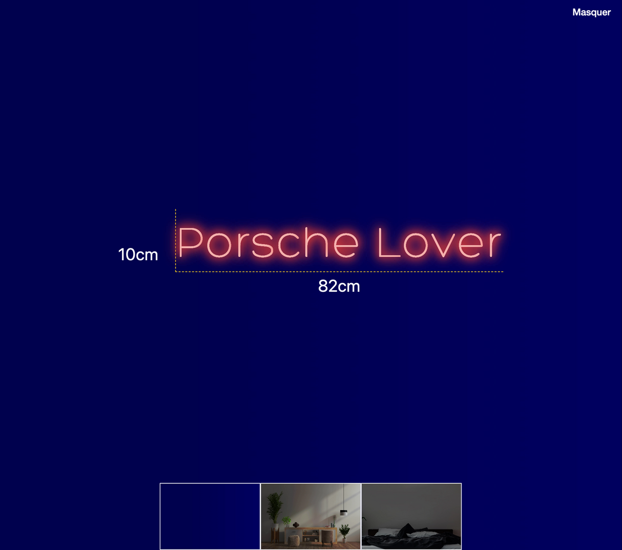 Néon personnalisé (Porsche Lover)