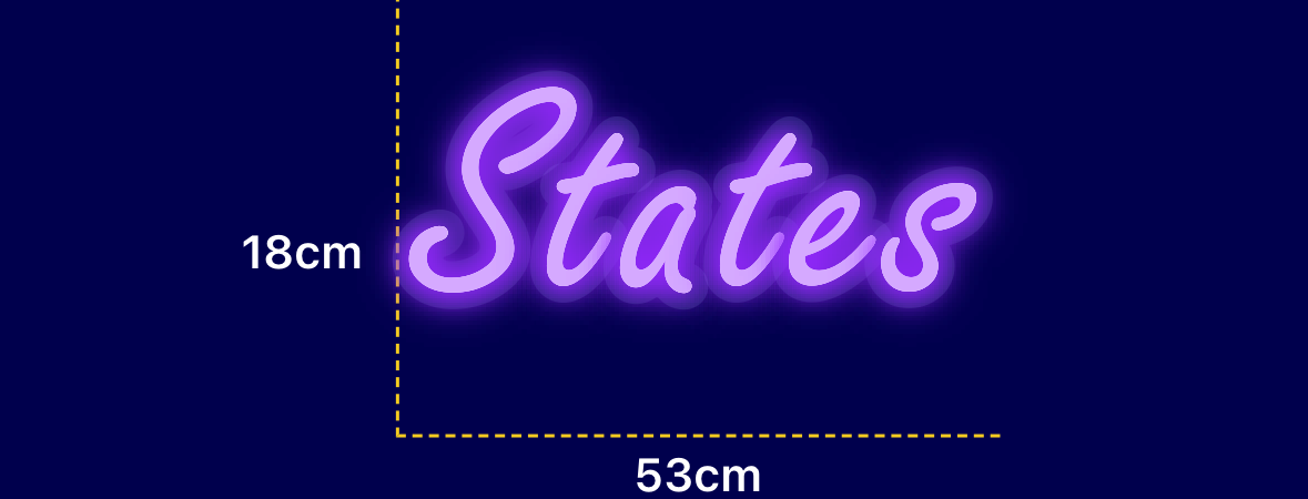 Néon personnalisé (States)