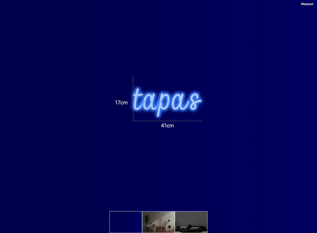 Néon personnalisé (tapas)