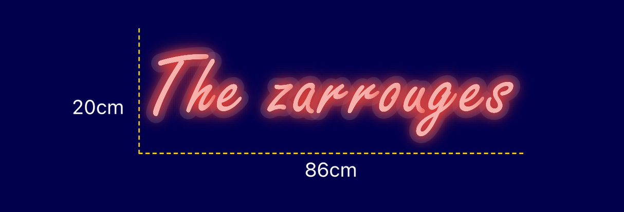 Néon personnalisé (The zarrouges)
