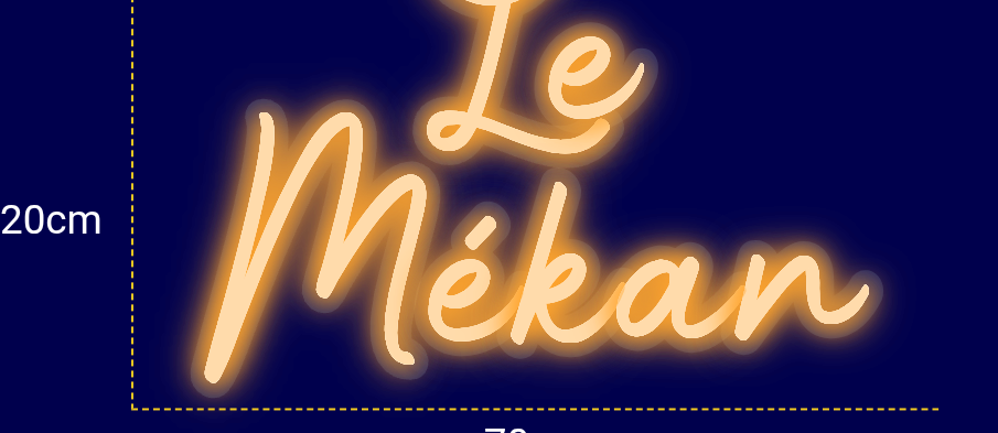 Néon personnalisé (Le Mékan 
)