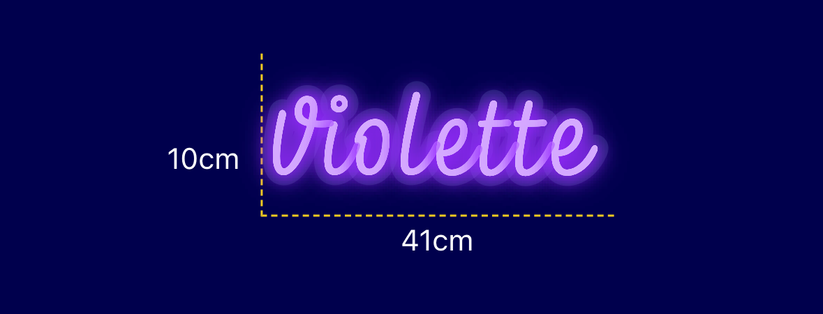 Néon personnalisé (Violette)
