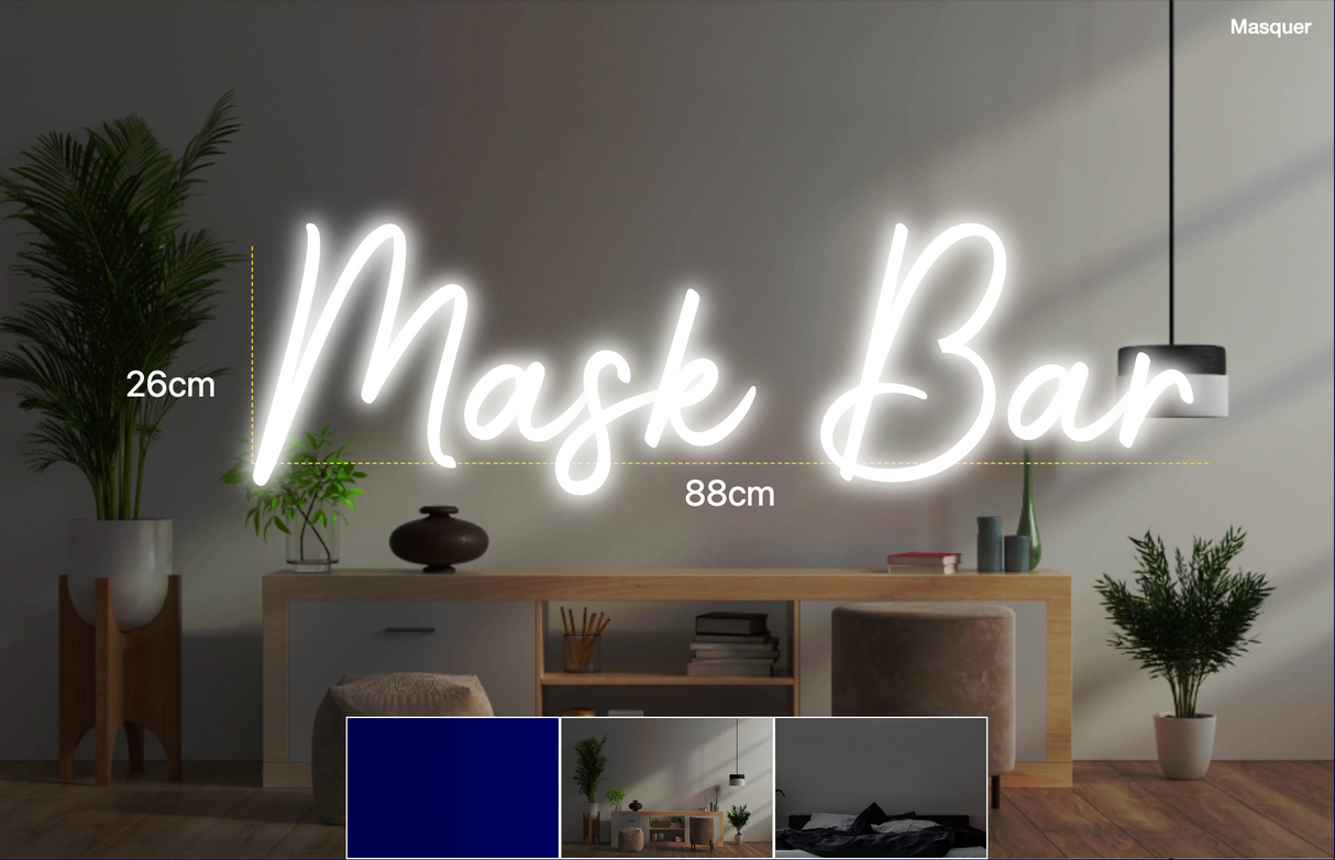 Néon personnalisé (Mask Bar)