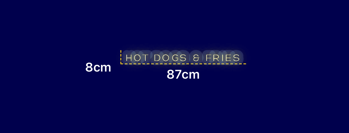 Néon personnalisé (HOT DOGS )