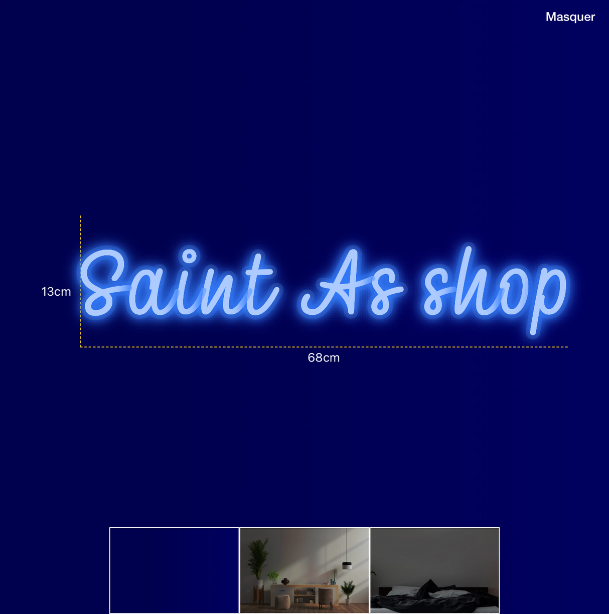 Néon personnalisé (Saint As shop)