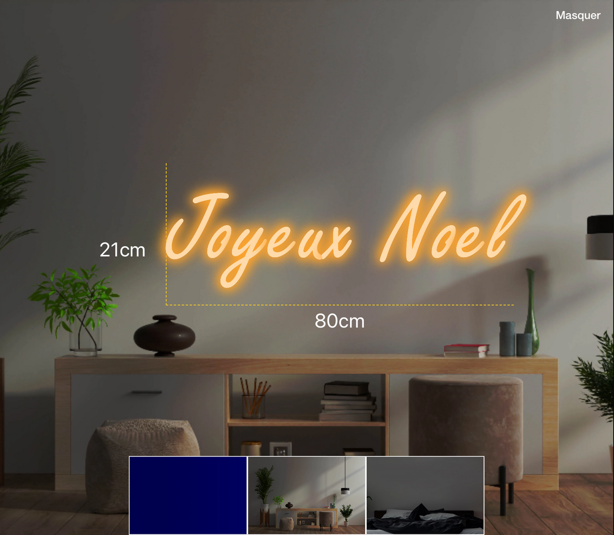 Néon personnalisé (Joyeux Noel)