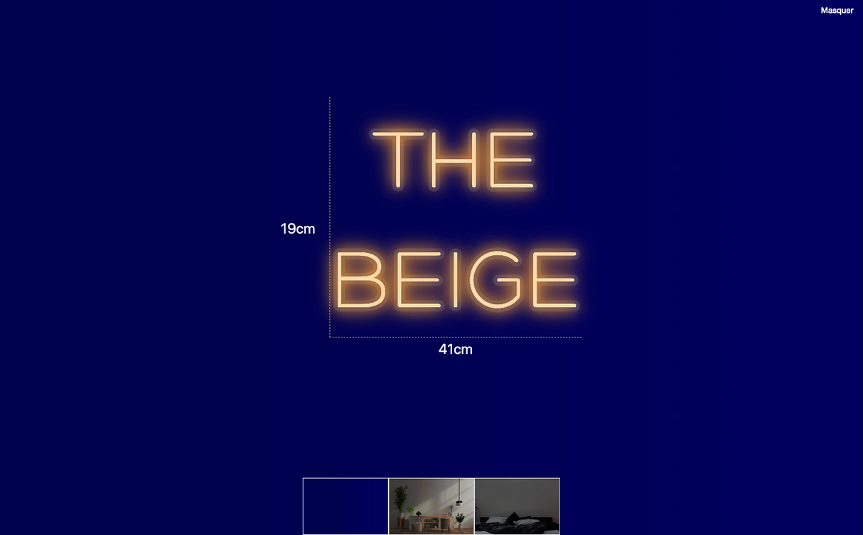 Néon personnalisé (THE
BEIGE)