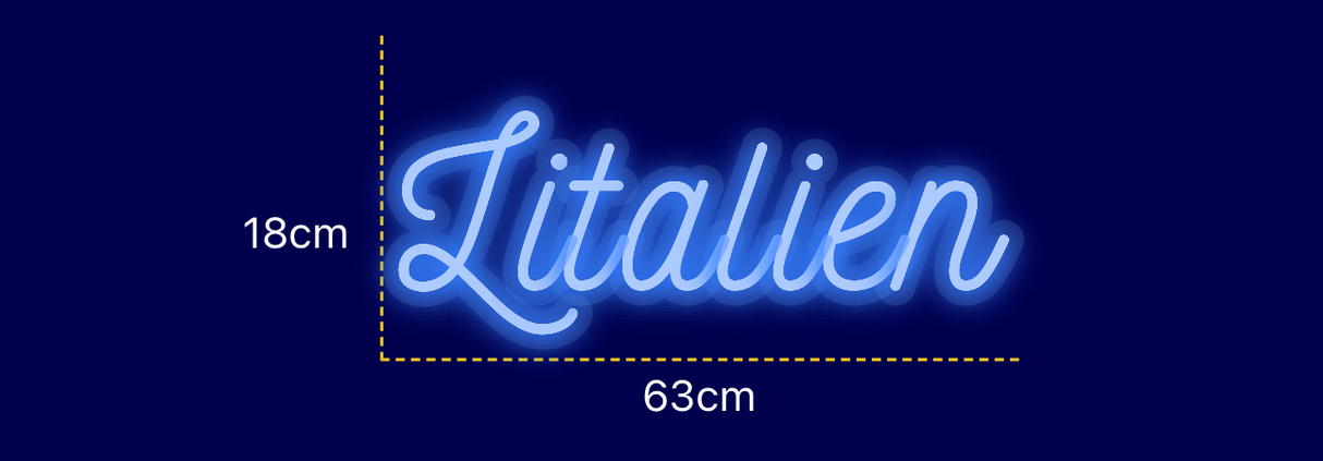 Néon personnalisé (Litalien)