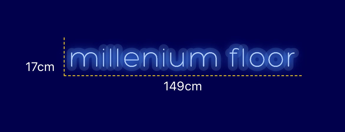 Néon personnalisé (millenium floor)