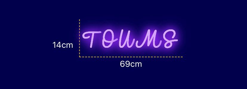Néon personnalisé (TOUMS)