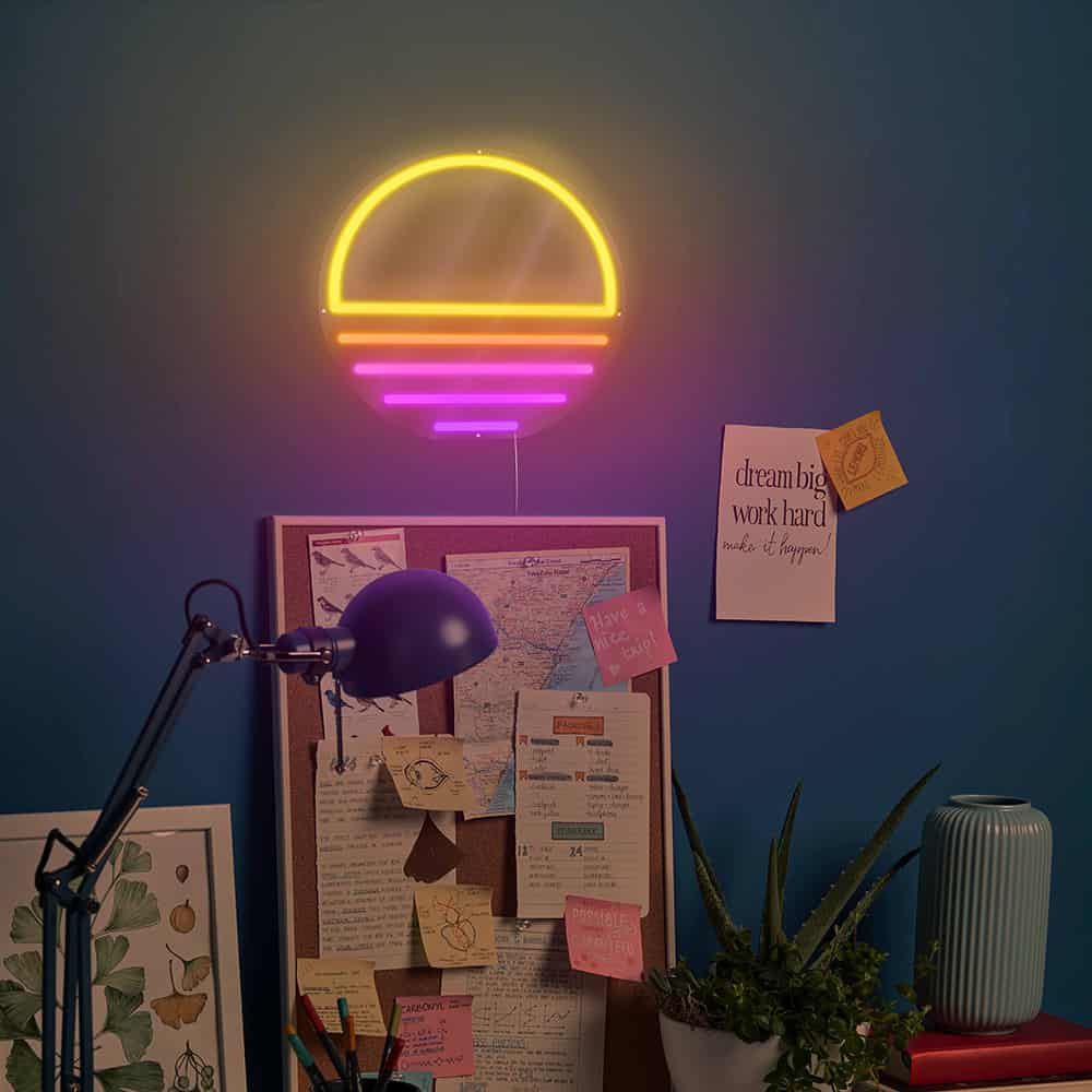 neon-retro-sunset-environnement