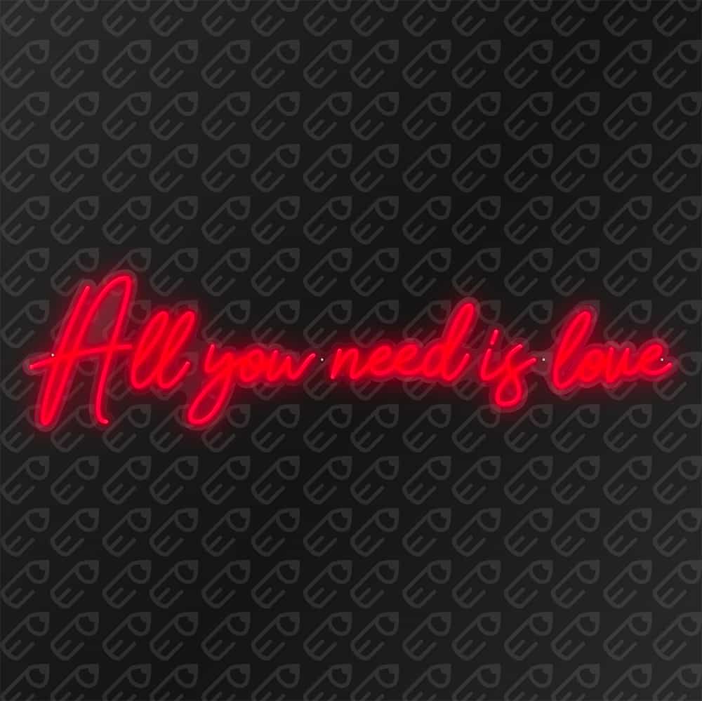 Néon LED mural - All you need is love