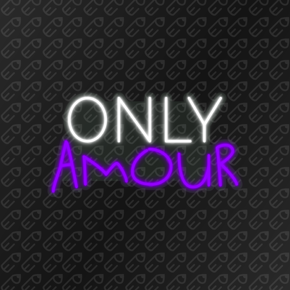 Néon LED mural - Only Amour