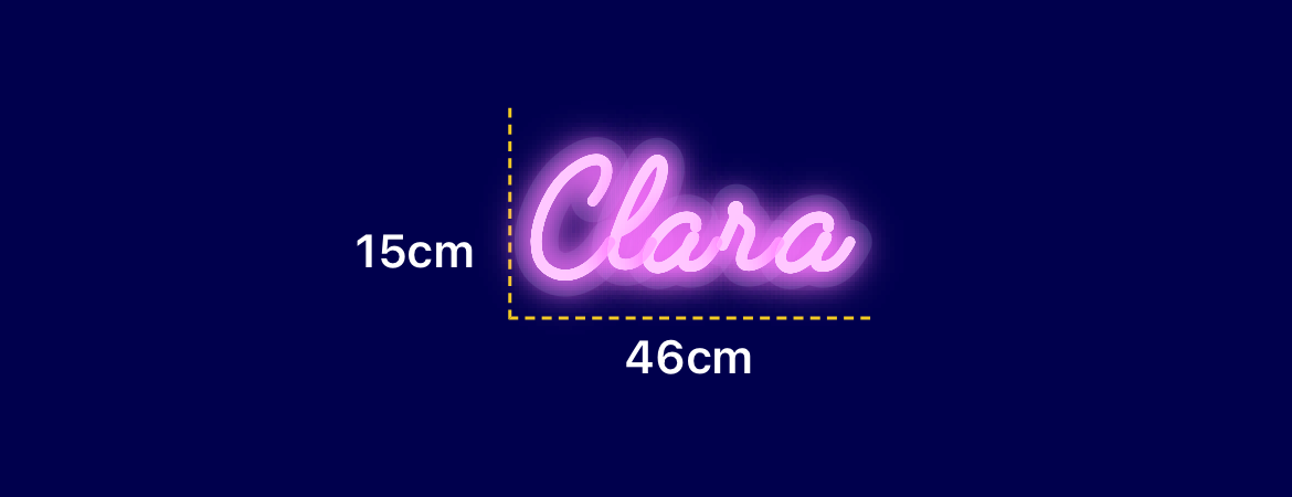 Néon personnalisé (Clara)