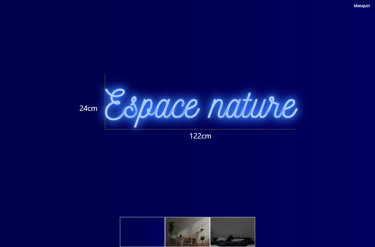 Néon personnalisé (Espace nature)