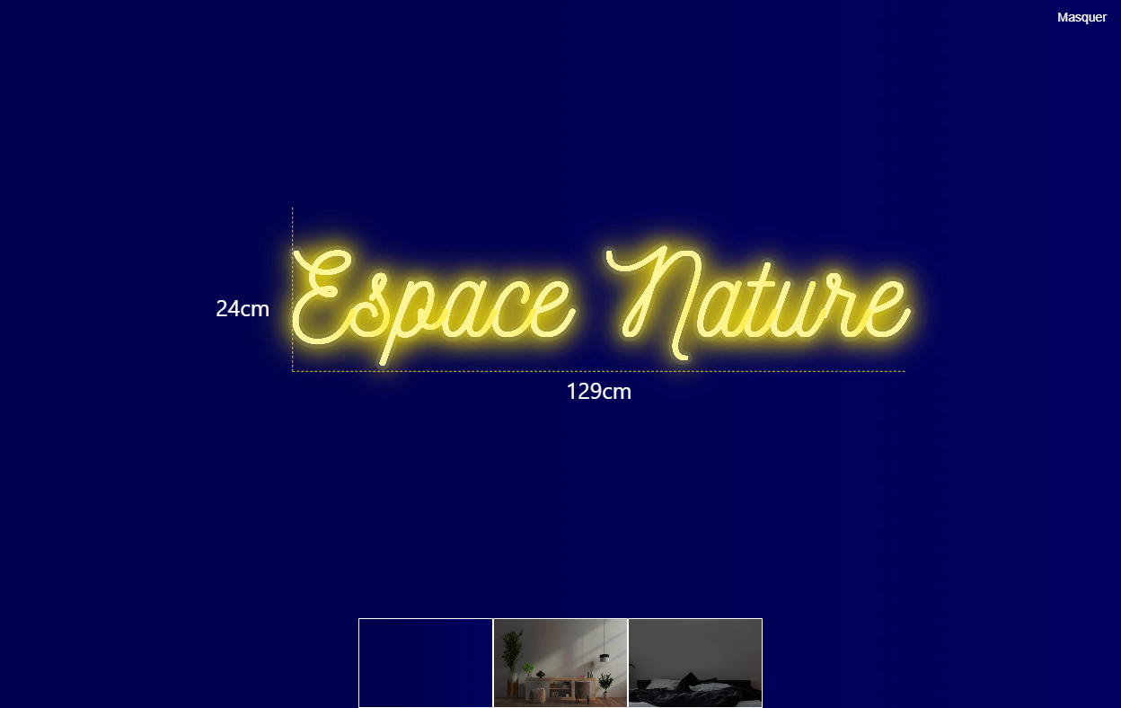 Néon personnalisé (Espace Nature)