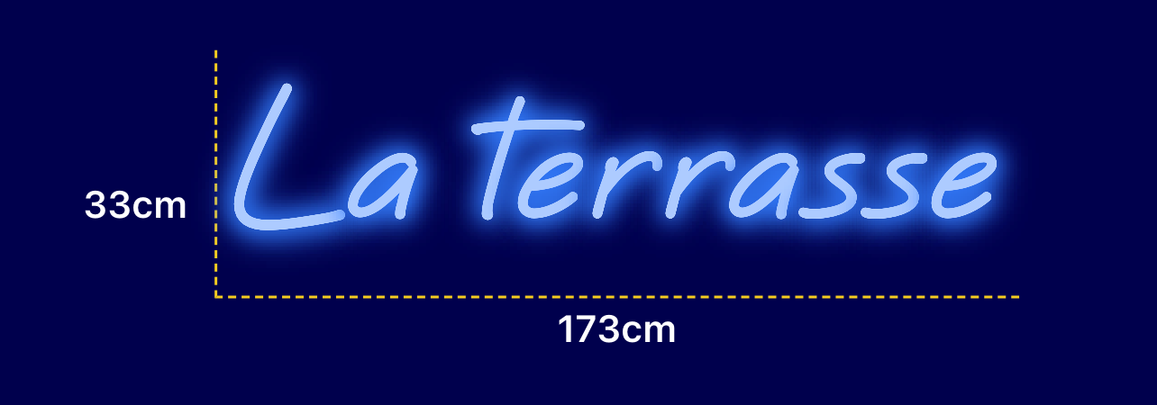 Néon personnalisé (La terrasse)