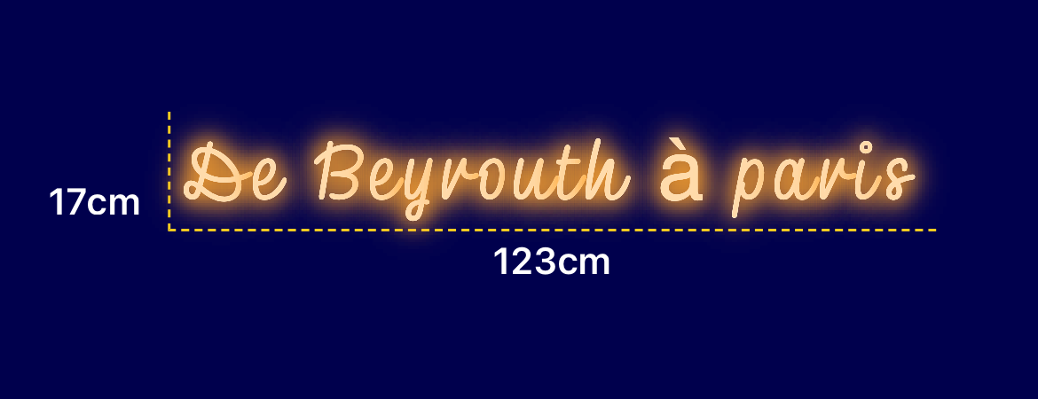 Néon personnalisé (De Beyrouth à paris)