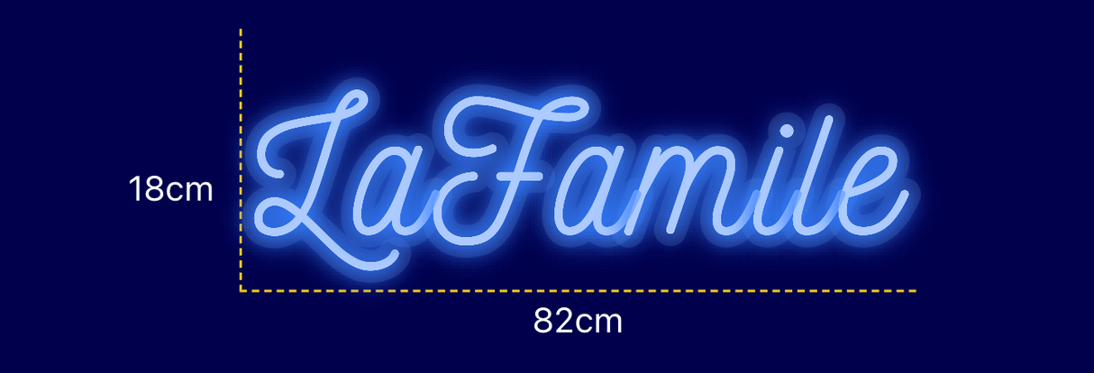 Néon personnalisé (LaFamile)
