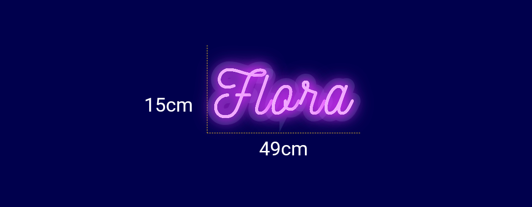 Néon personnalisé (Flora)