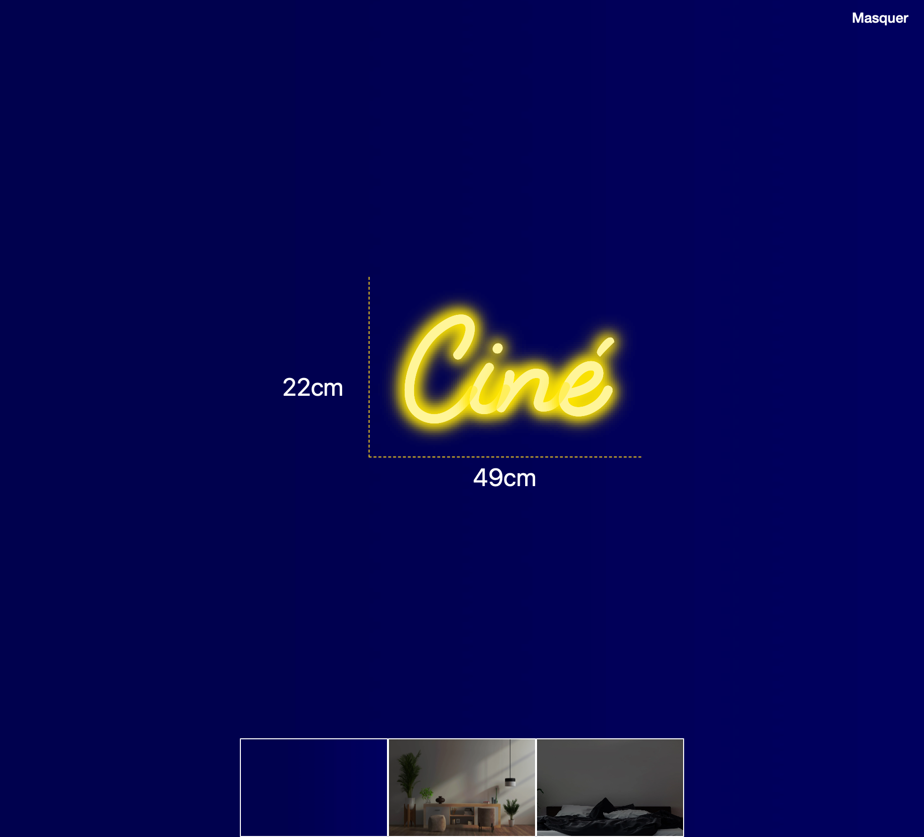 Néon personnalisé (Ciné)