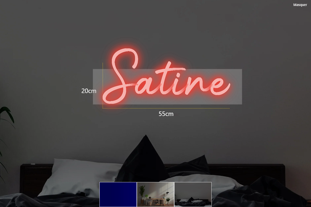 Néon personnalisé (Satine)