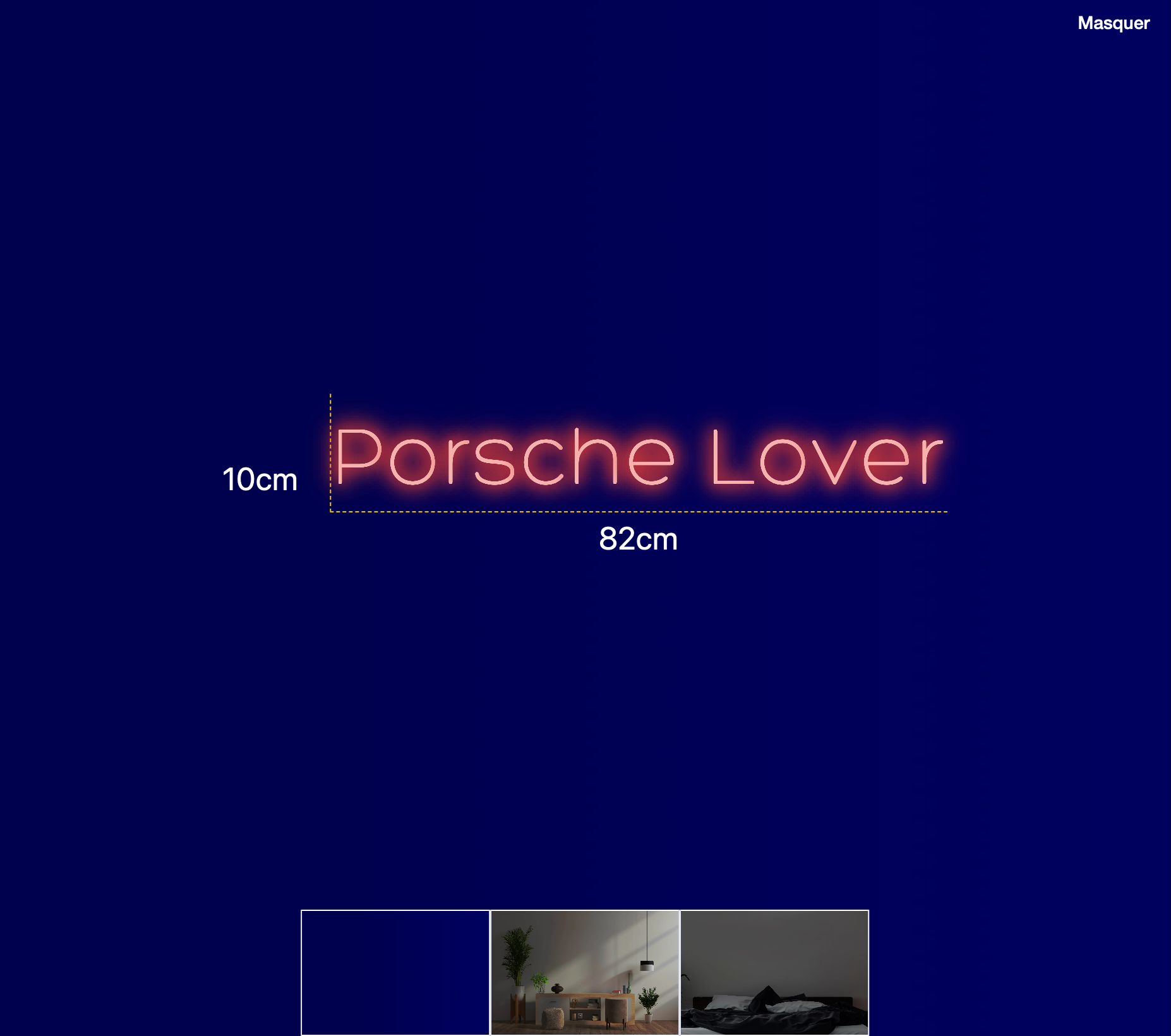 Néon personnalisé (Porsche Lover)