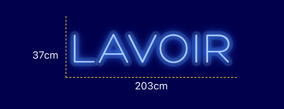 Néon personnalisé (LAVOIR)