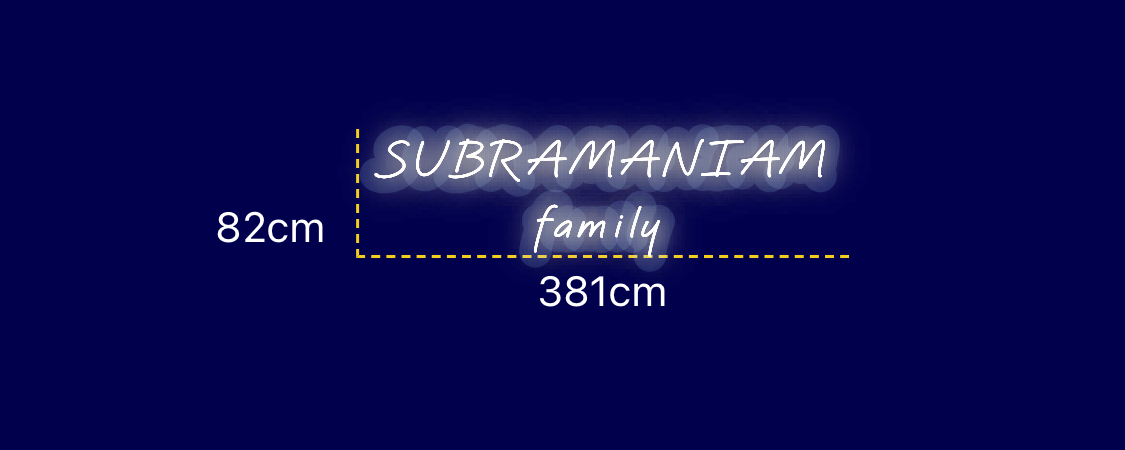 Néon personnalisé (SUBRAMANIAM
family)