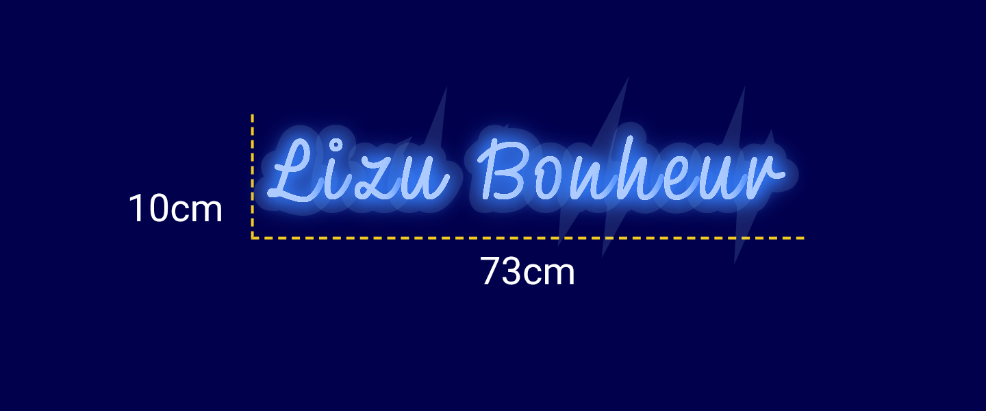 Néon personnalisé (Lizu Bonheur)