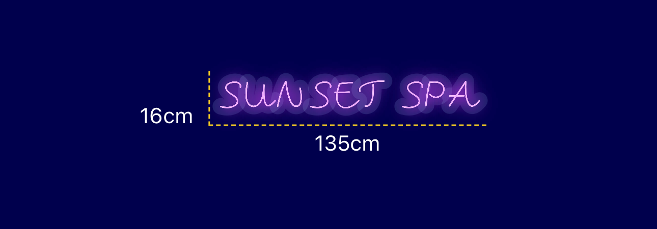 Néon personnalisé (SUNSET SPA)
