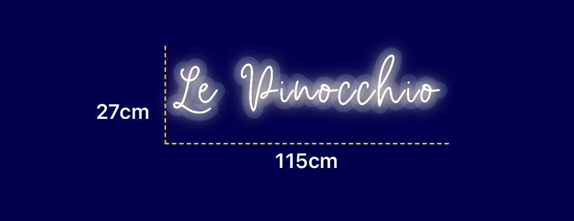 Néon personnalisé (Le Pinocchio)
