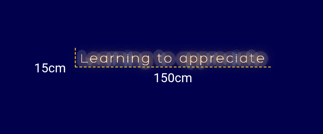 Néon personnalisé (Learning to appreciate)