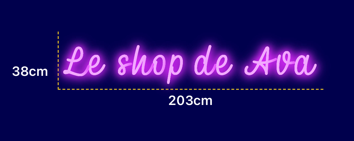 Néon personnalisé (Le shop de Ava)