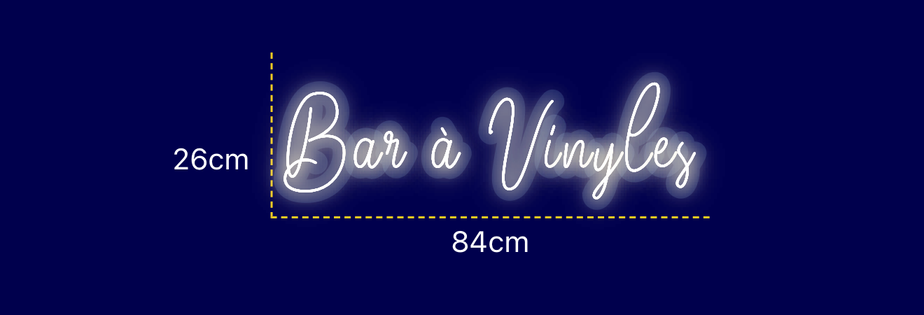 Néon personnalisé (Bar à Vinyles)
