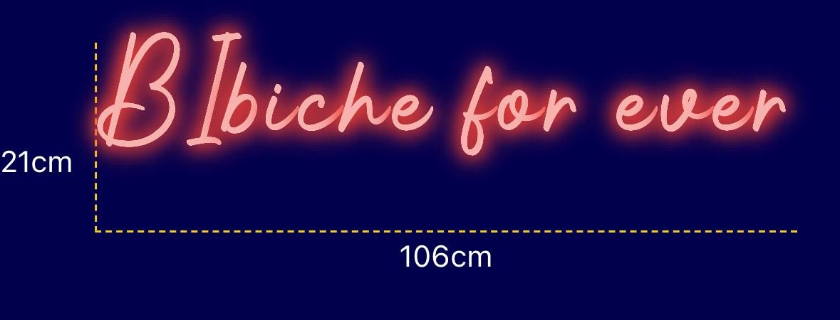Néon personnalisé (BIbiche for ever)