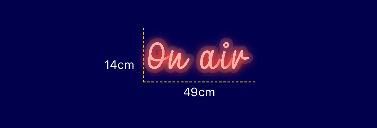 Néon personnalisé (On air)