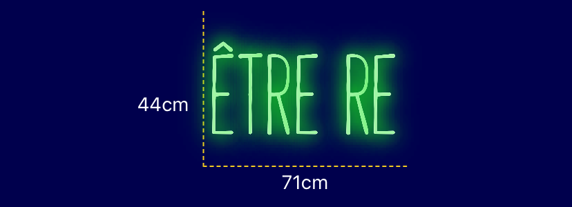 Néon personnalisé (ÊTRE RE)