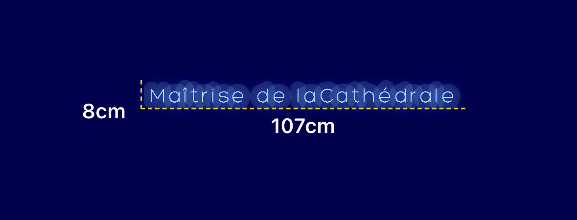 Néon personnalisé (Maîtrise de laCathédrale)