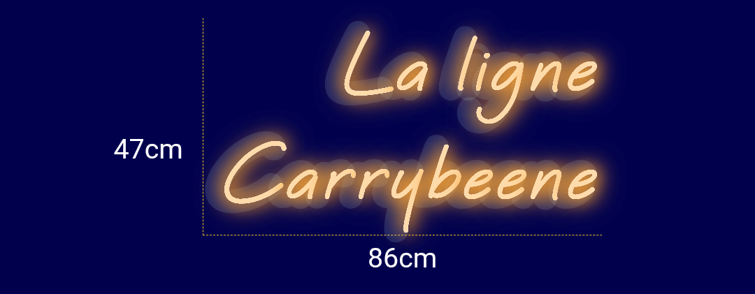 Néon personnalisé (La ligne
Carrybeene)