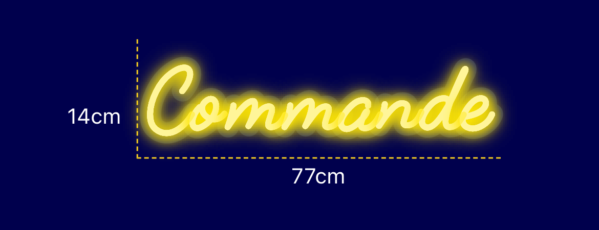 Néon personnalisé (Commande)
