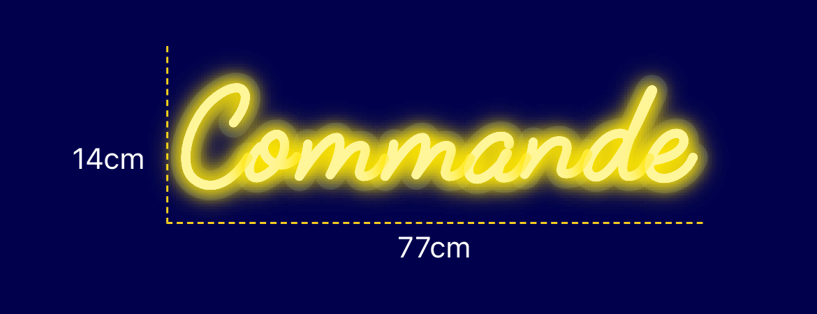 Néon personnalisé (Commande)