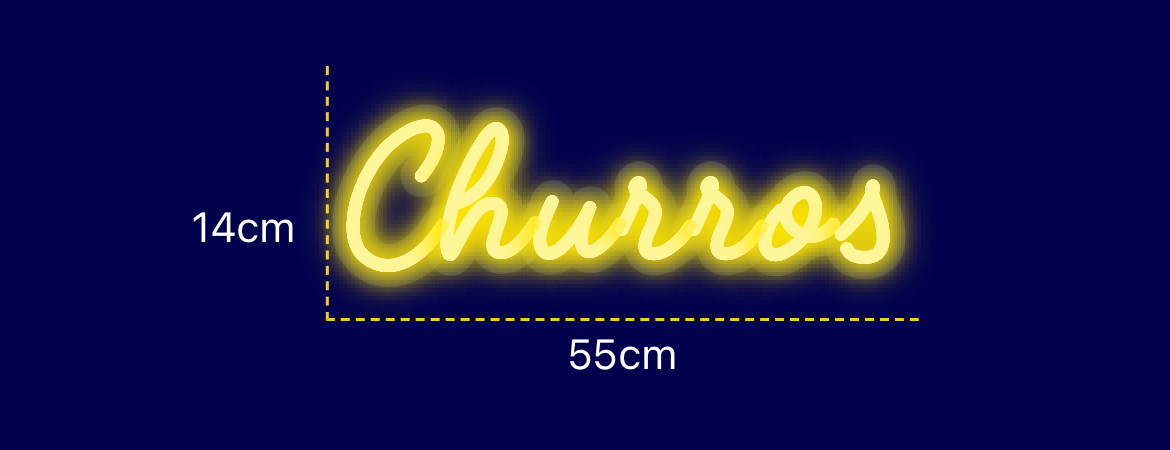Néon personnalisé (Churros)