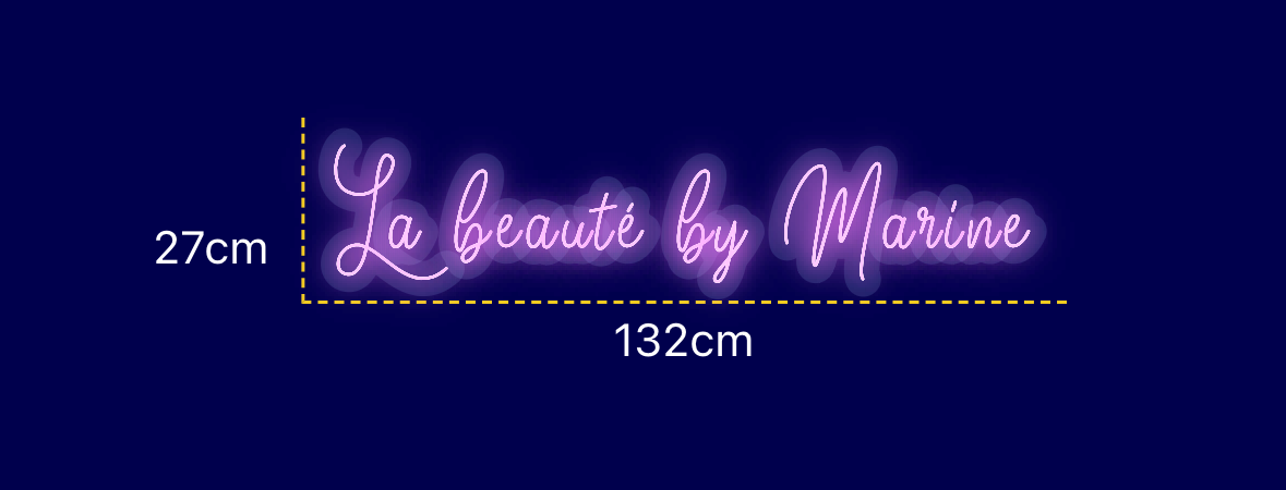 Néon personnalisé (La beauté by Marine 
)