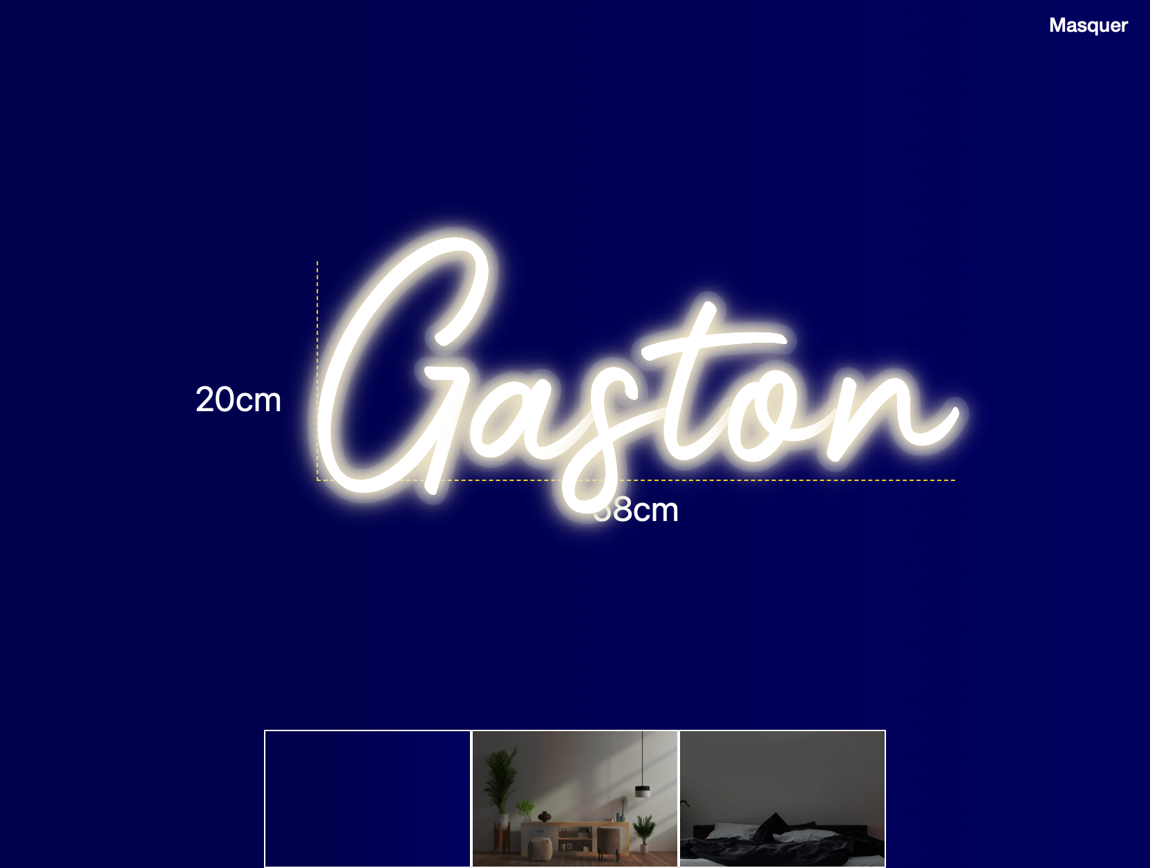 Néon personnalisé (Gaston)