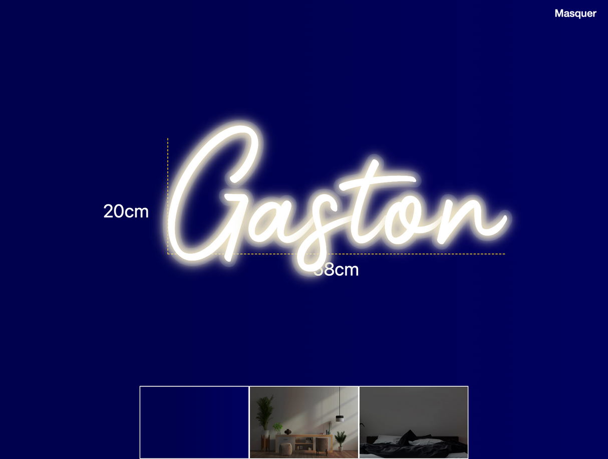 Néon personnalisé (Gaston)