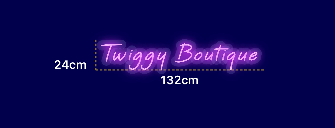 Néon personnalisé (Twiggy Boutique)