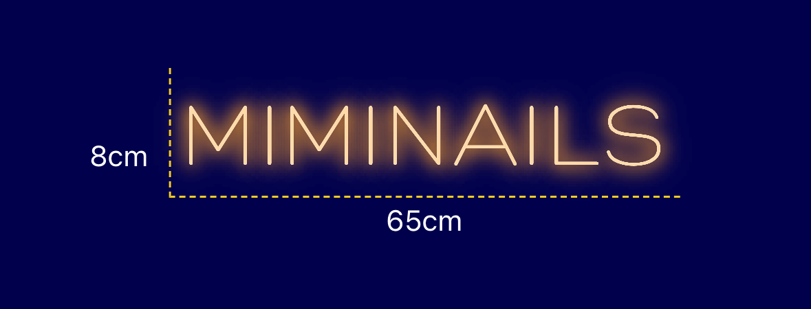 Néon personnalisé (MIMINAILS)