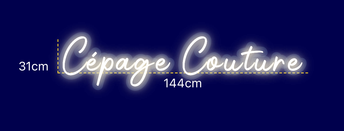 Néon personnalisé (Cépage Couture)