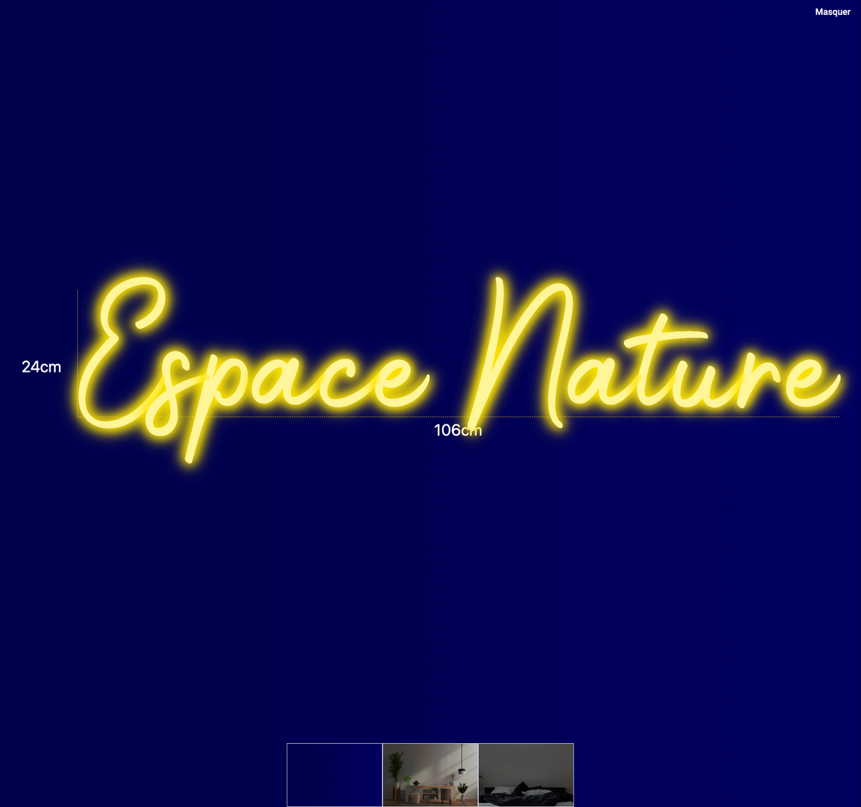 Néon personnalisé (Espace Nature)